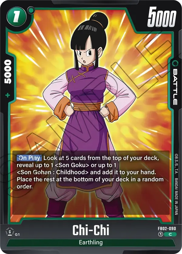 SB01-019 Chi-Chi Dragon Ball Super Card Game Fusion World Card