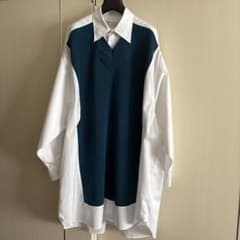 断捨離さま専用マルジェラ オーバーサイズニットドッキングシャツ