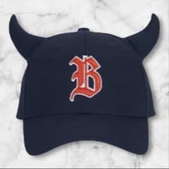 BABYMONSTER ベビモン HORN BALLCAP キャップ ネイビー - メルカリ