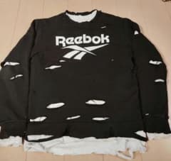 Reebok ダメージスウェット L ブラック 松村北斗 常田大希 - メルカリ