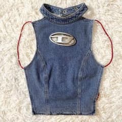 DIESEL 23SS Dロゴ プレート デニム トップス 38 - メルカリ