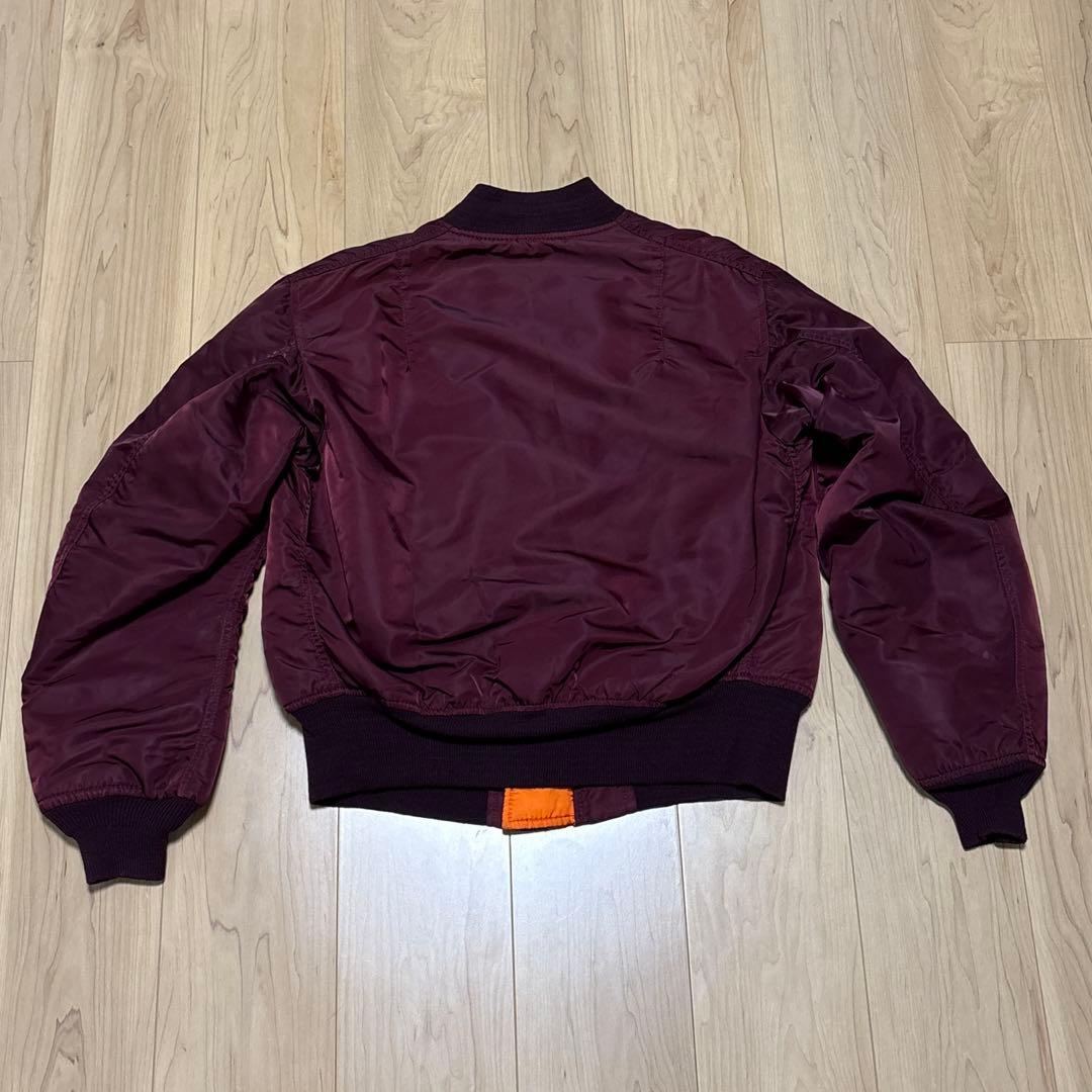 希少カラー】90s USA製 ALPHA MA-1 ボルドー ワインレッド M - メルカリ