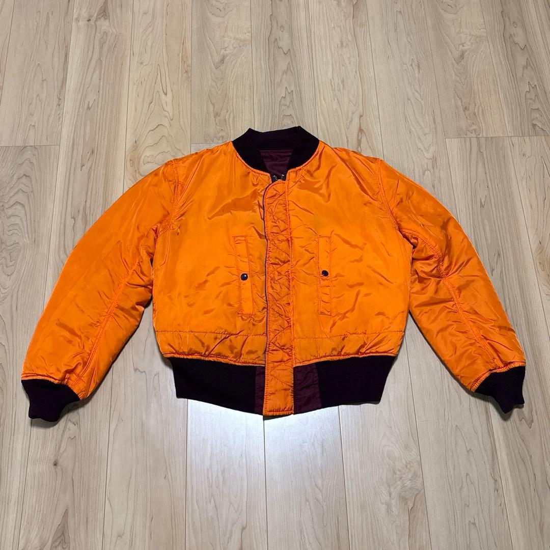 希少カラー】90s USA製 ALPHA MA-1 ボルドー ワインレッド M - メルカリ