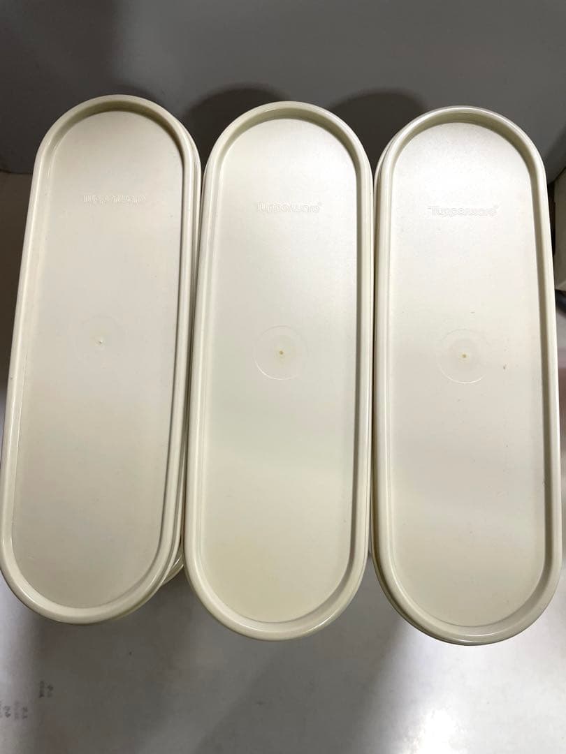 新品　未使用　タッパーウェア　スーパーオーバル5個セット　メルカリ便