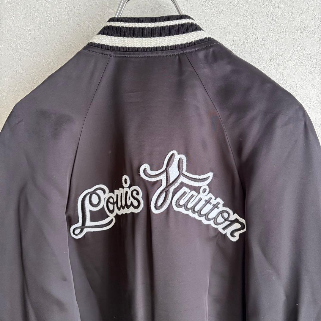 美品✨】ルイヴィトン スカジャン エンブロイダリー ジップアップ 黒