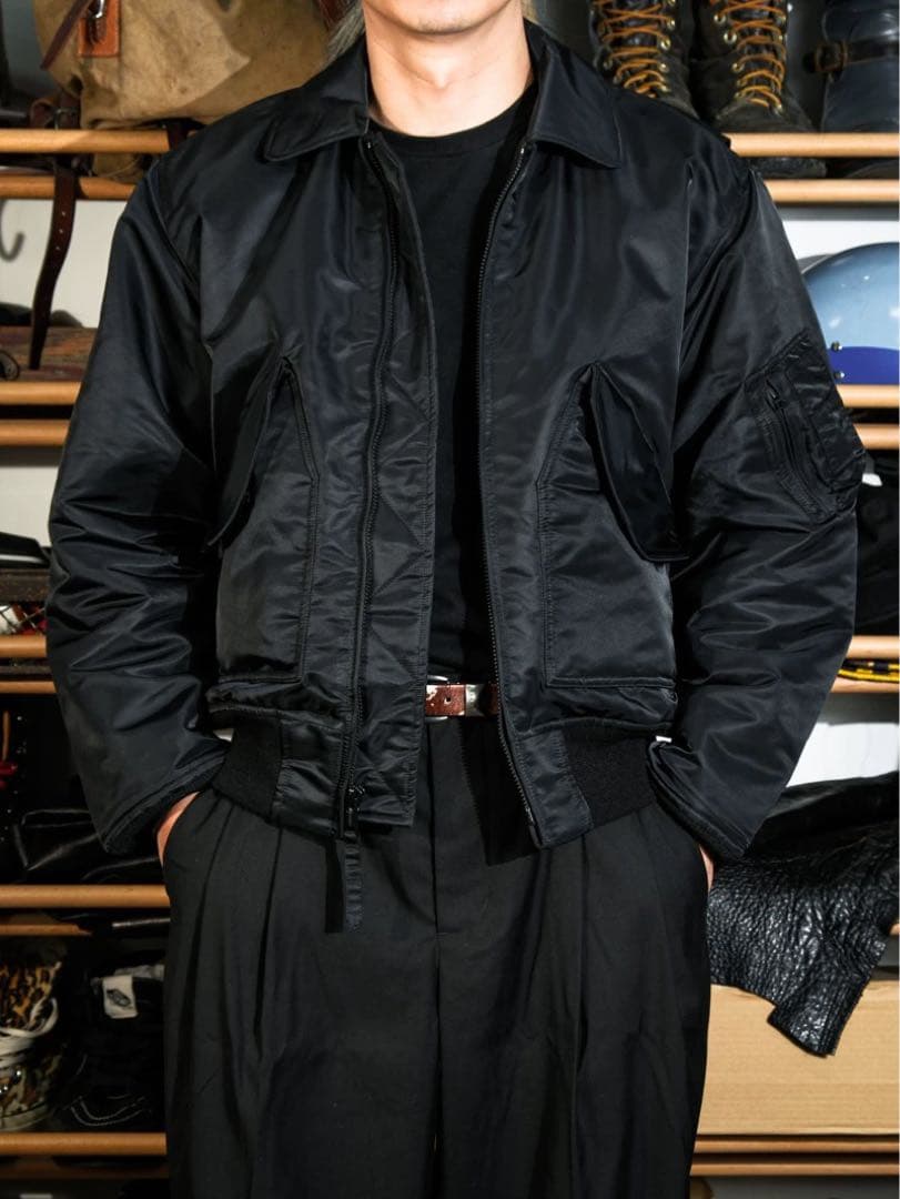 Mサイズ CWU45/P 初年度モデル復刻黒高光沢ナイロンIDEALジッパー