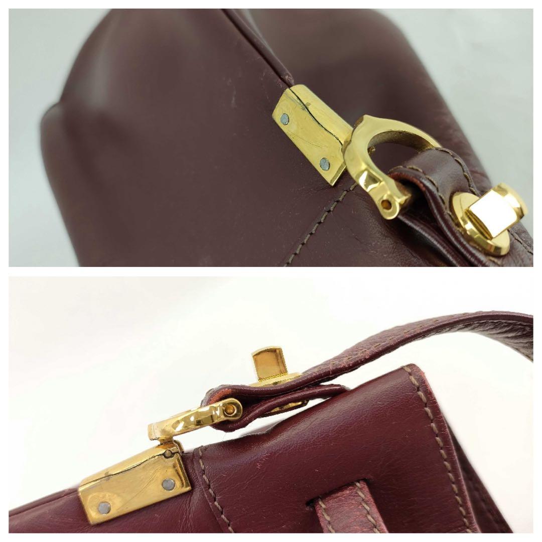 Cartgier マストライン　ボルドー　巾着ショルダーバッグ　ショルダーバッグ