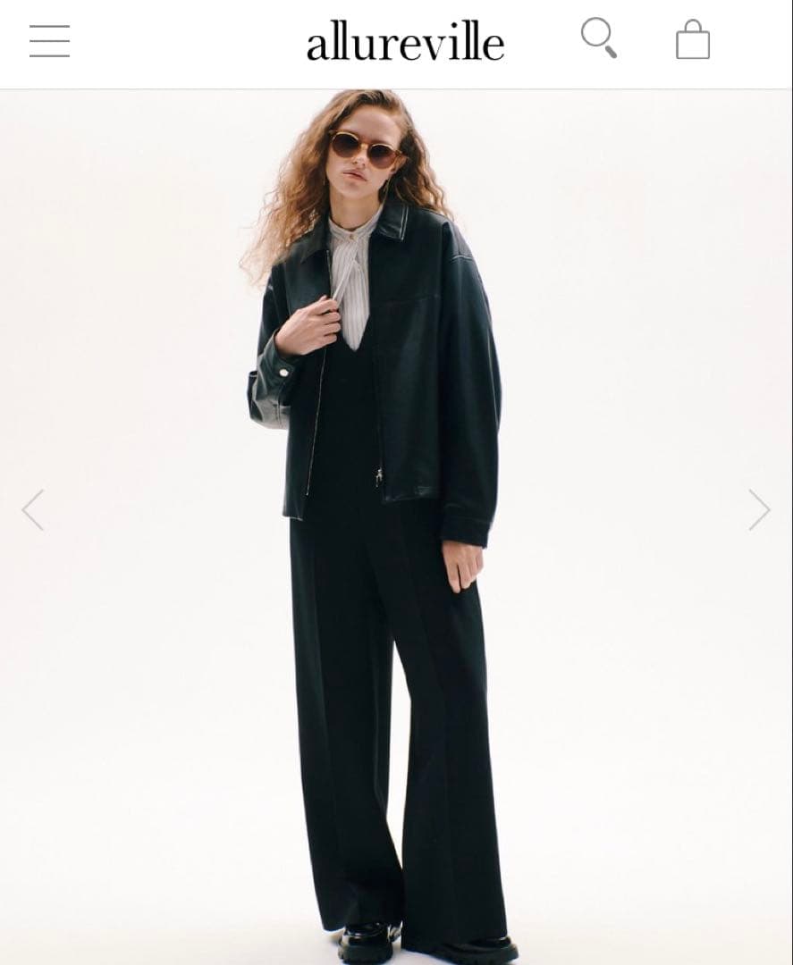 【新品未使用】allureville アルアバイル　Vネックオールインワン　S