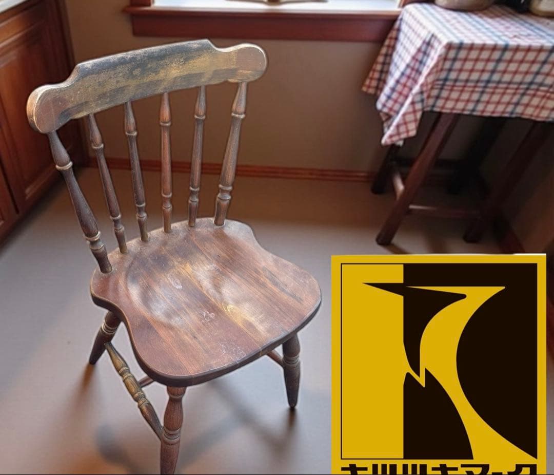 キツツキマーク　キツツキ　椅子　チェア　飛騨産業(送料込み) HIDA(飛騨産業) キツツキマーク オーク材 デスクチェアー。成長に