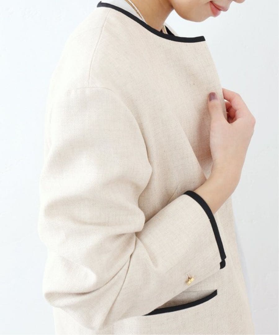 LaTotalite ラトータリテ パイピングノーカラーコート - メルカリ