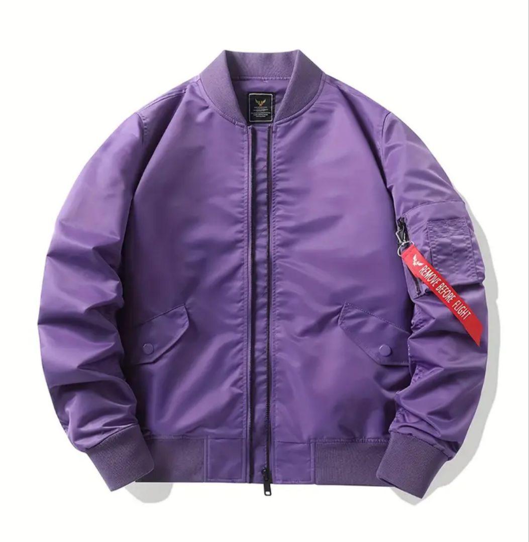 こ*ー様 紫 MA-1 フライトジャケット - メルカリ