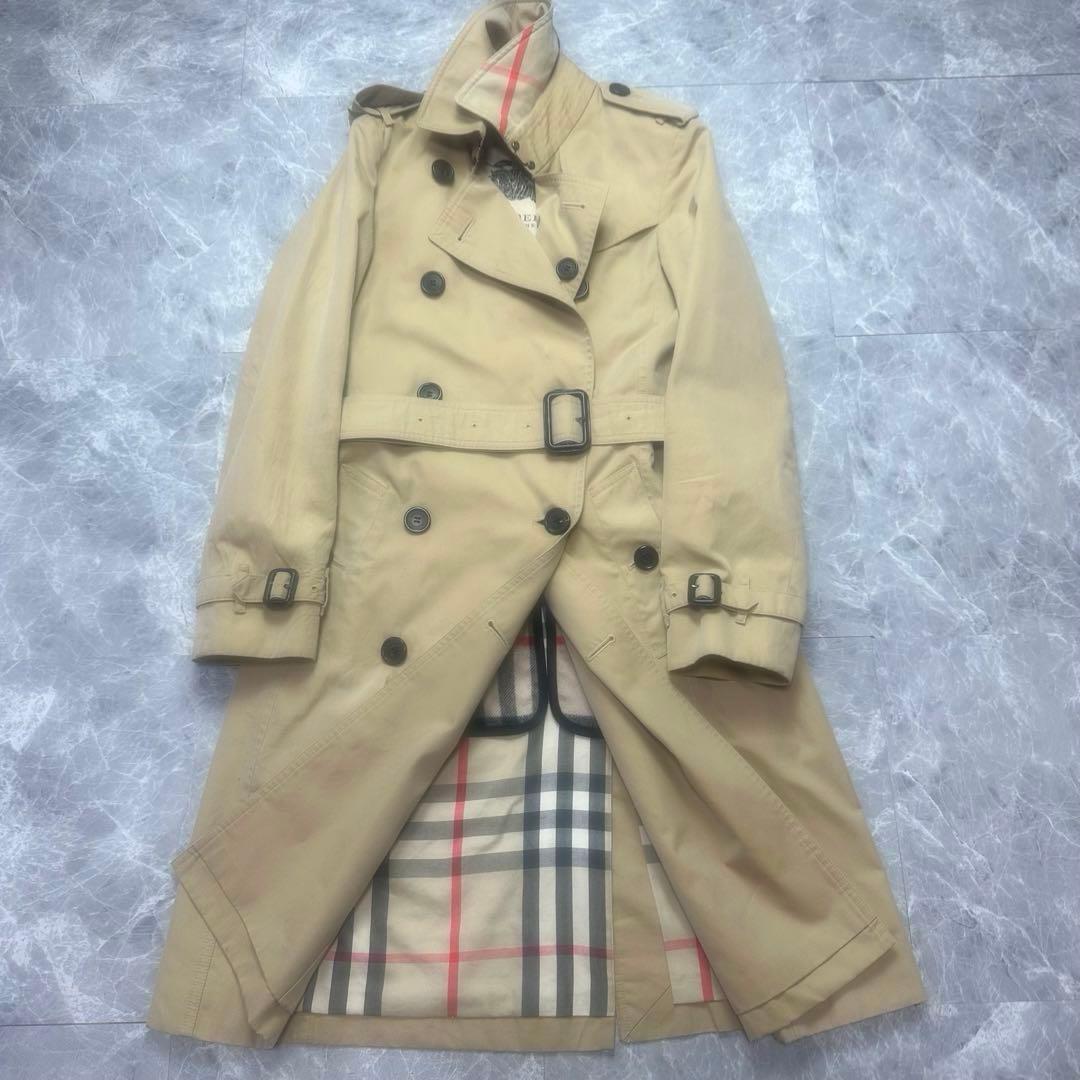 近年品♡バーバリー♡トレンチコート　ベルト　ライナー　メガチェック　ハニー