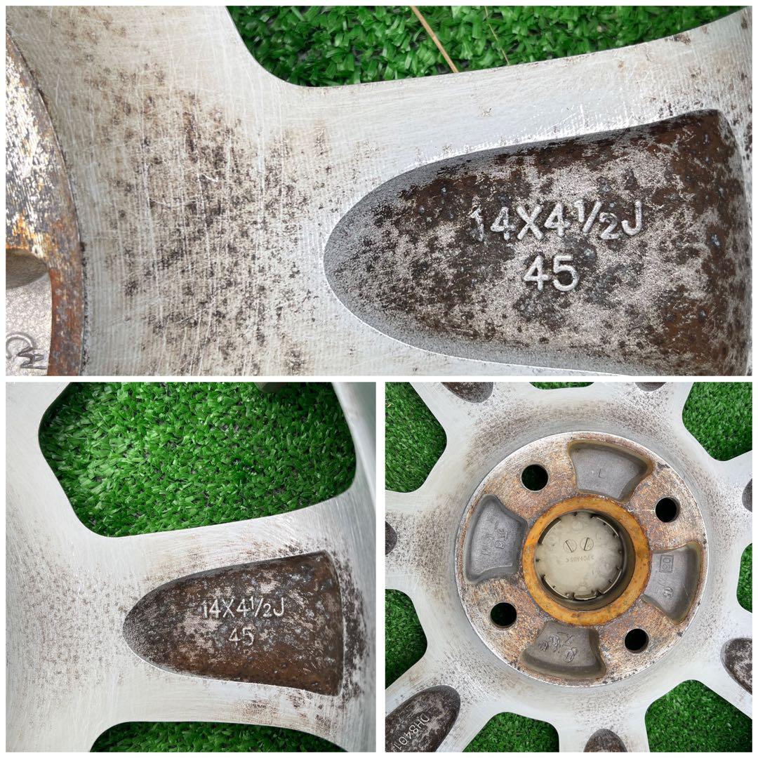 ダイハツ 純正 14インチ 4.5J +45 PCD 100 4H 4本セット