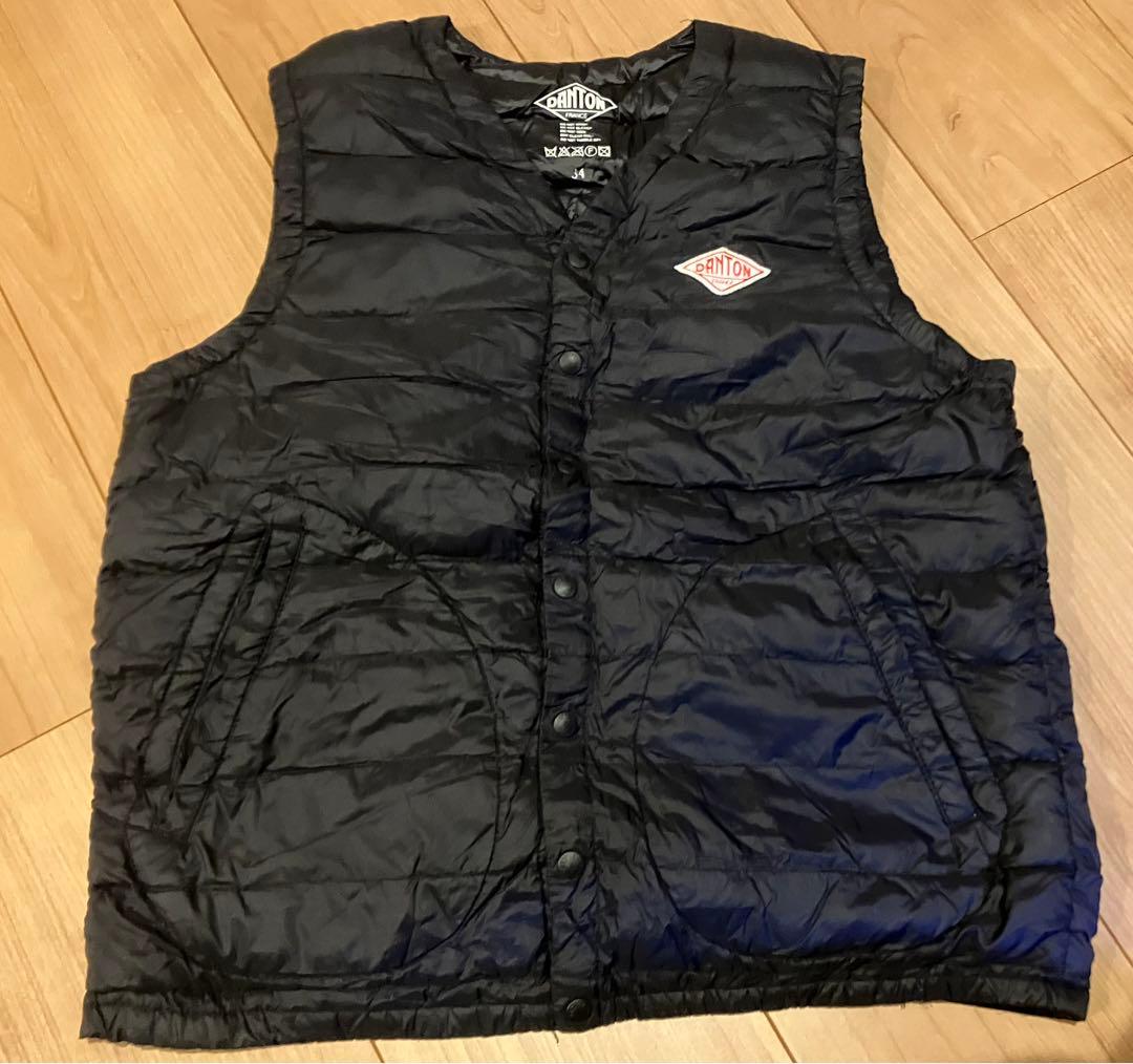 ダントン DANTON ブラック インナーダウンベスト 34 - メルカリ