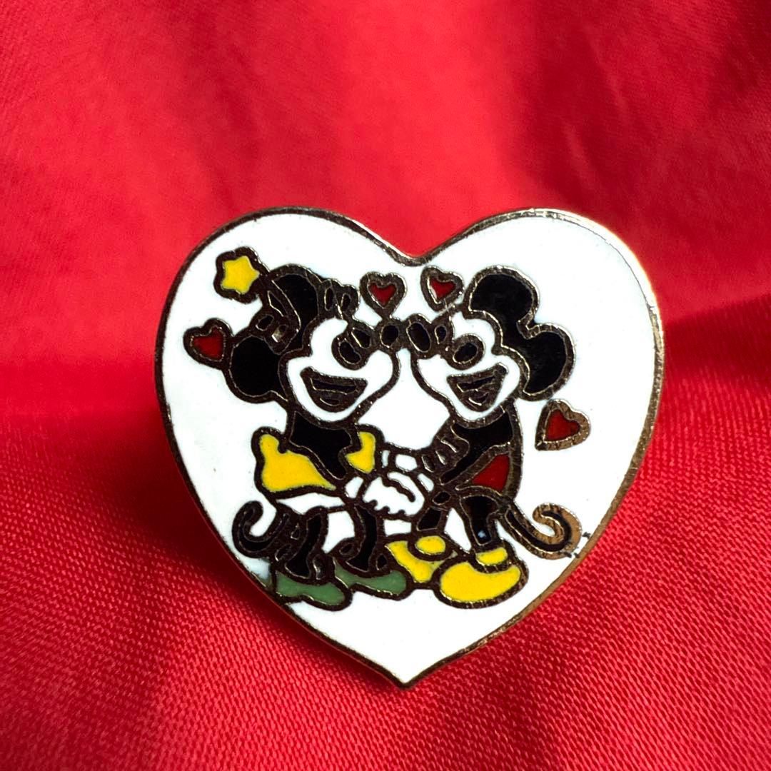 昭和レトロ ミッキー ミニー リング 80年代 ミッキー ミニー ハート