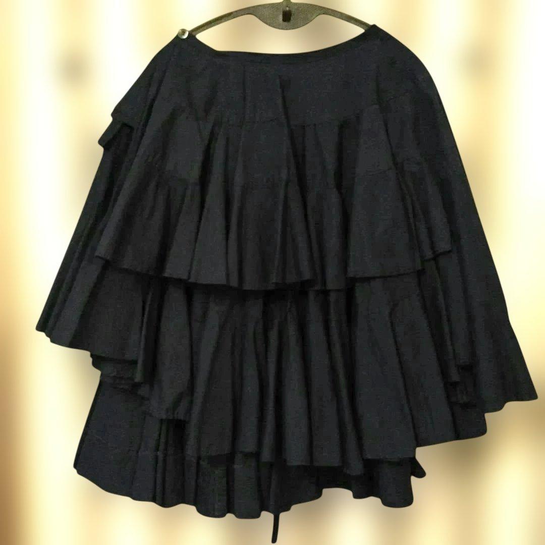 tricot Comme des Garçons　エスカルゴ巻スカート　ネイビー