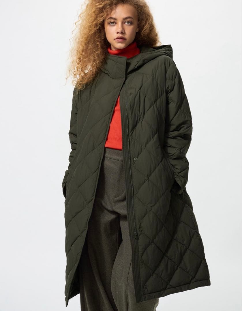 ユニクロ　パフテックロングコートリラックスフイットL 未使用品♪ ユニクロ公式 | パフテックロングコートリラックスフィット