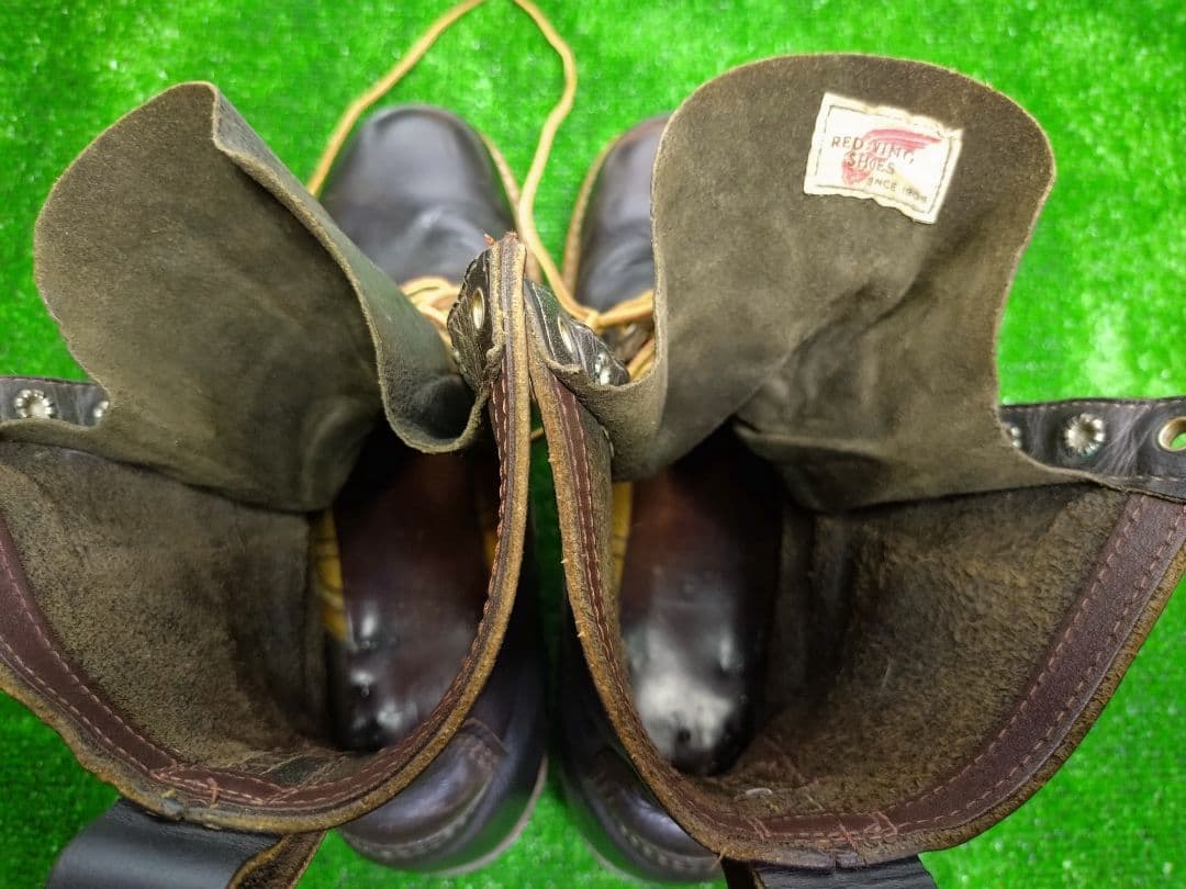 レッドウィング ロガーブーツ 型番不明 プリント羽タグ 60s〜70s 茶芯