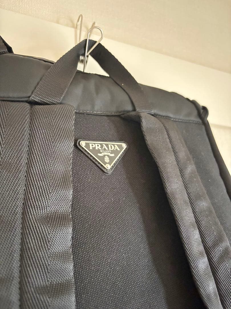 【完品】PRADA プラダ V136 リュックサック バックパック ブラック