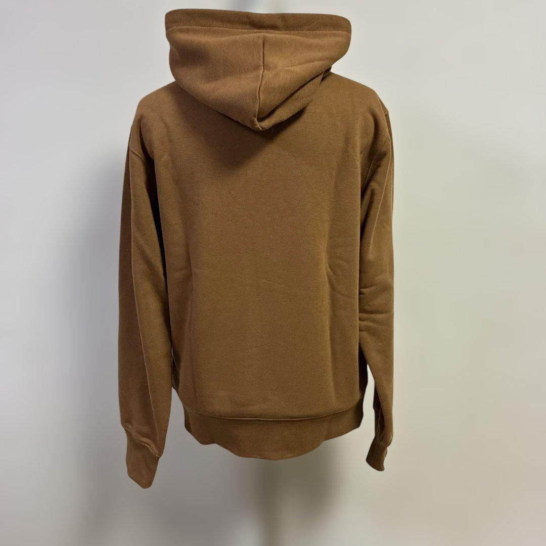 Lacoste デカワッペン ブラウン フード付きスウェット ラコステ