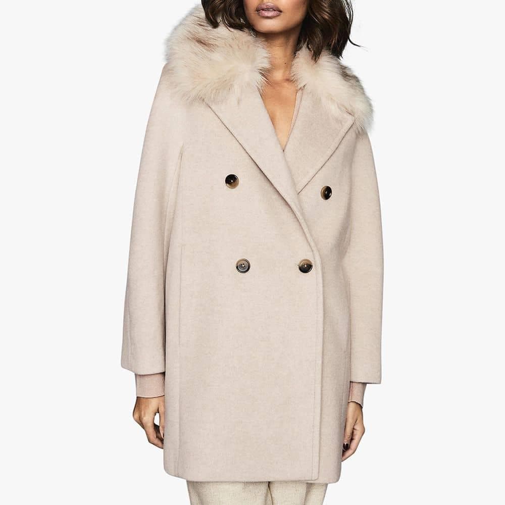 新品送料無料UK12/US8リースREISS lawsonウールコートベージュ - メルカリ