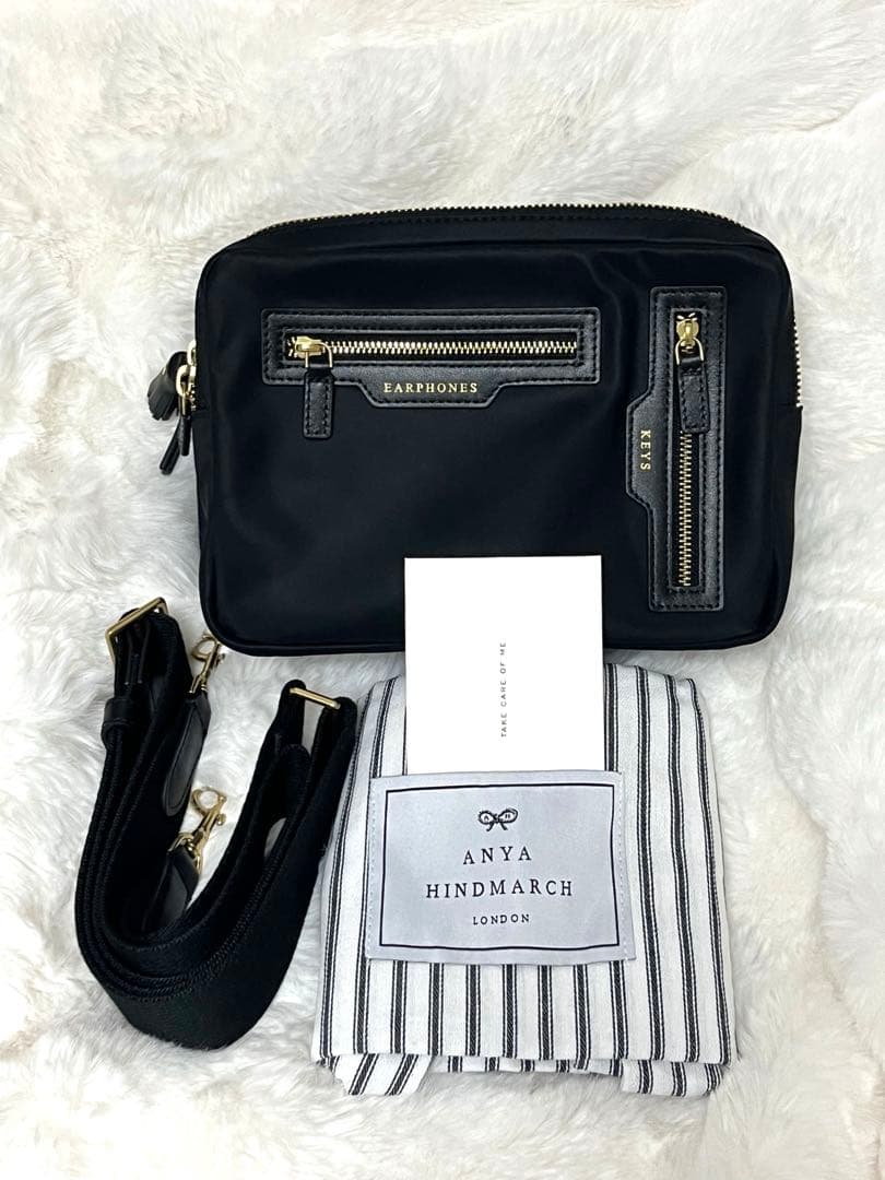 美品※アニヤハインドマーチ ナイロン トリオクロスボディ ショルダー