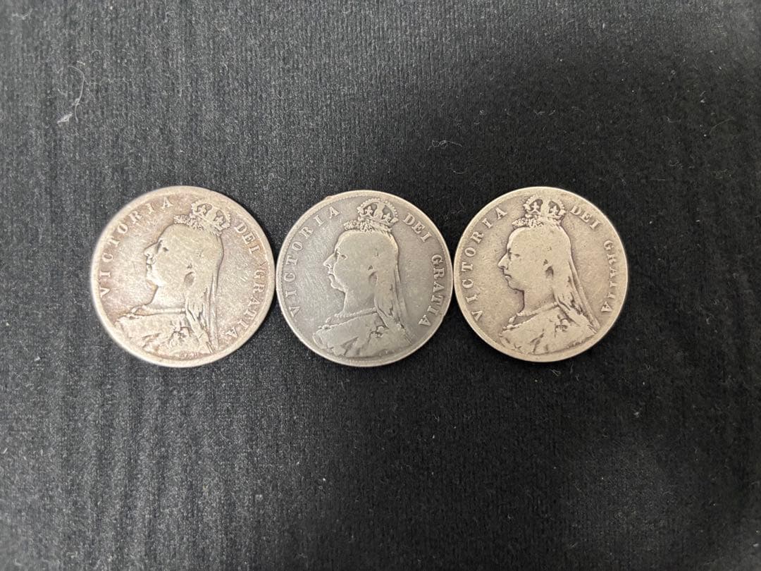 ハーフクラウン銀貨　ジュビリーヘッド 英国コイン】ヴィクトリアジュビリーヘッドハーフクラウン銀貨の特徴や