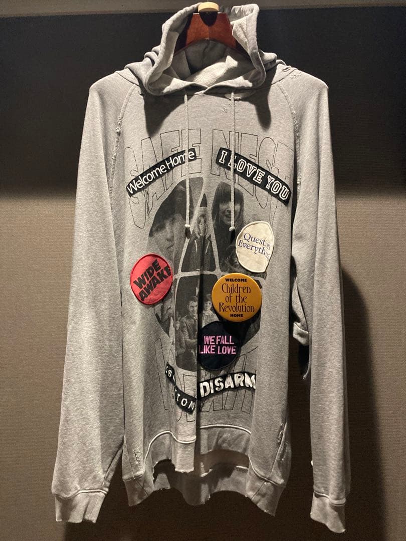 RAFSIMONS ラフシモンズデストロイオーバーサイズパーカー