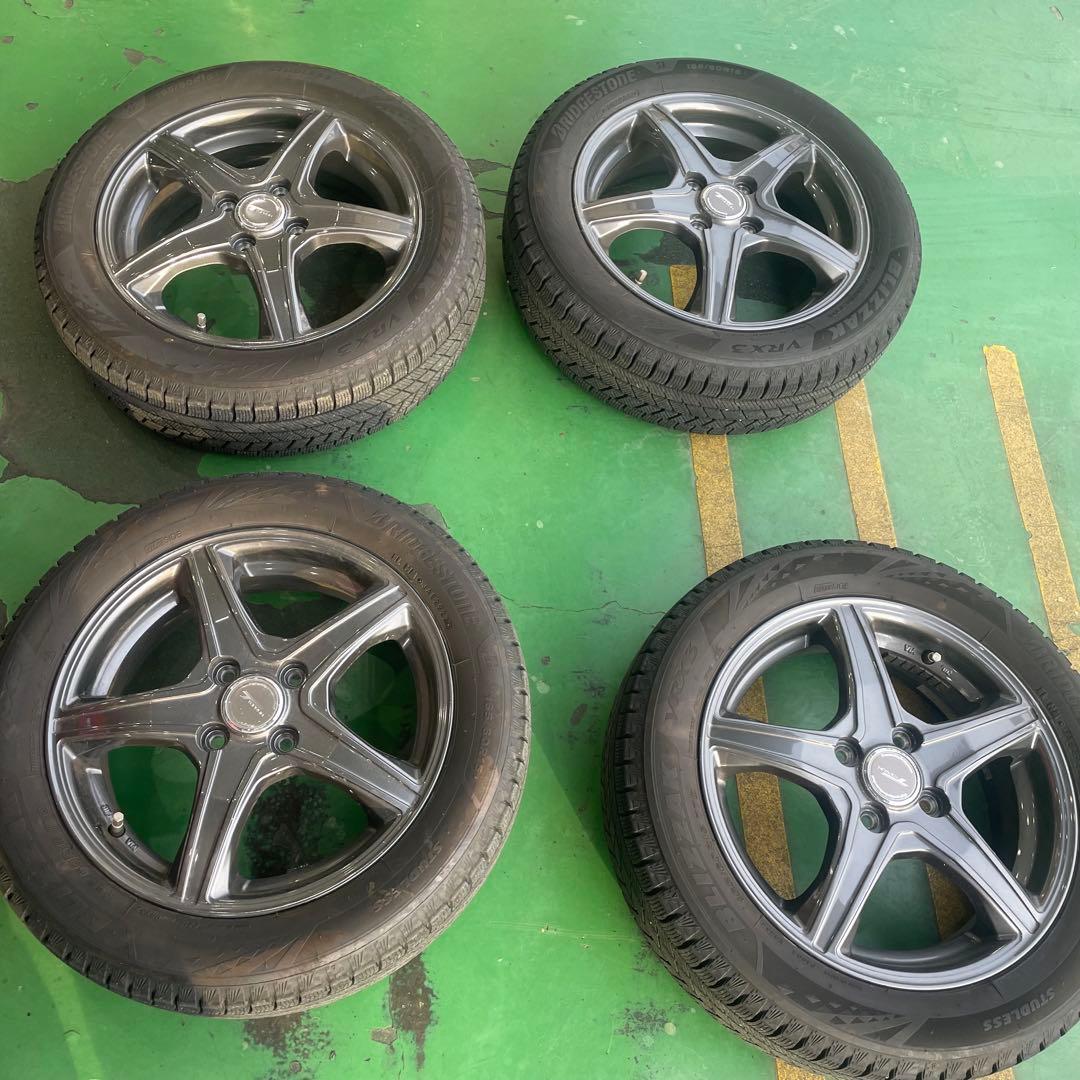 冬タイヤ　ハスラー　15インチ ホイールセット brizzak VRX3 ハスラー ホイール（ブリザック VRX3／自動車 冬タイヤ、ホイール