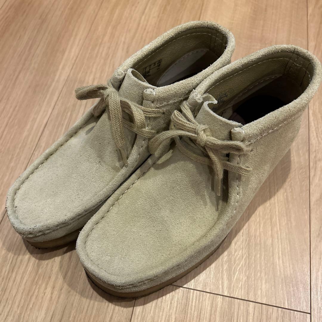 ★CLARKS クラークス★24cm★ベージュ★ワラビー★ Clarks（クラークス） ワラビー メンズ Wallabee Maple Hair On CLARKS