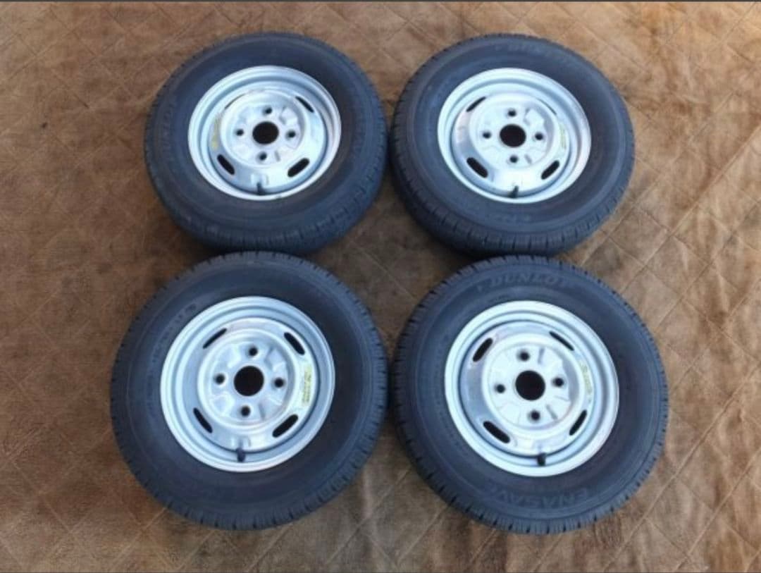 DUNLOP スチールホイールセット 12インチ WINTER MAXX ダンロップ LV01 145/80R12 スズキ純正 スチールホイール