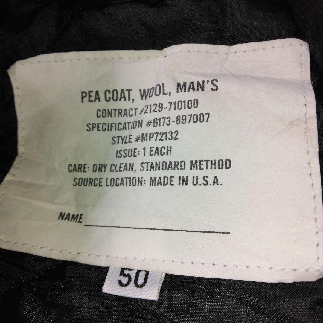USA製 U.S.NAVY ピーコート　サイズ50 ブラック