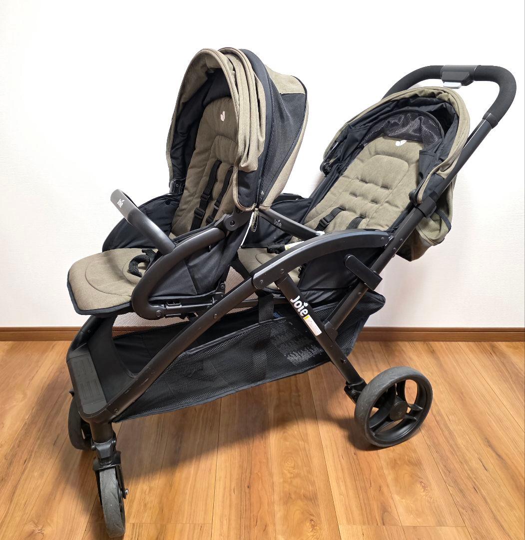 【美品】Joie（ジョイー）双子用ベビーカー エヴァライトデュオ　オリーブ Joie ベビーカー エヴァライトデュオ（オリーブ）」について｜カトージ