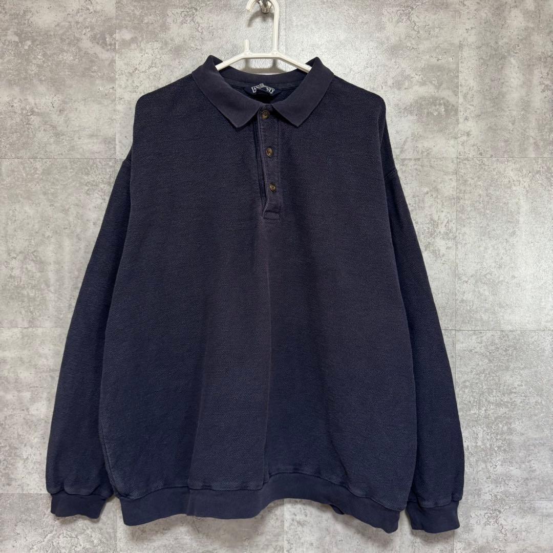 t*o様 90s LANDS' END 鹿の子USA製 ポロシャツ スウェット - メルカリ