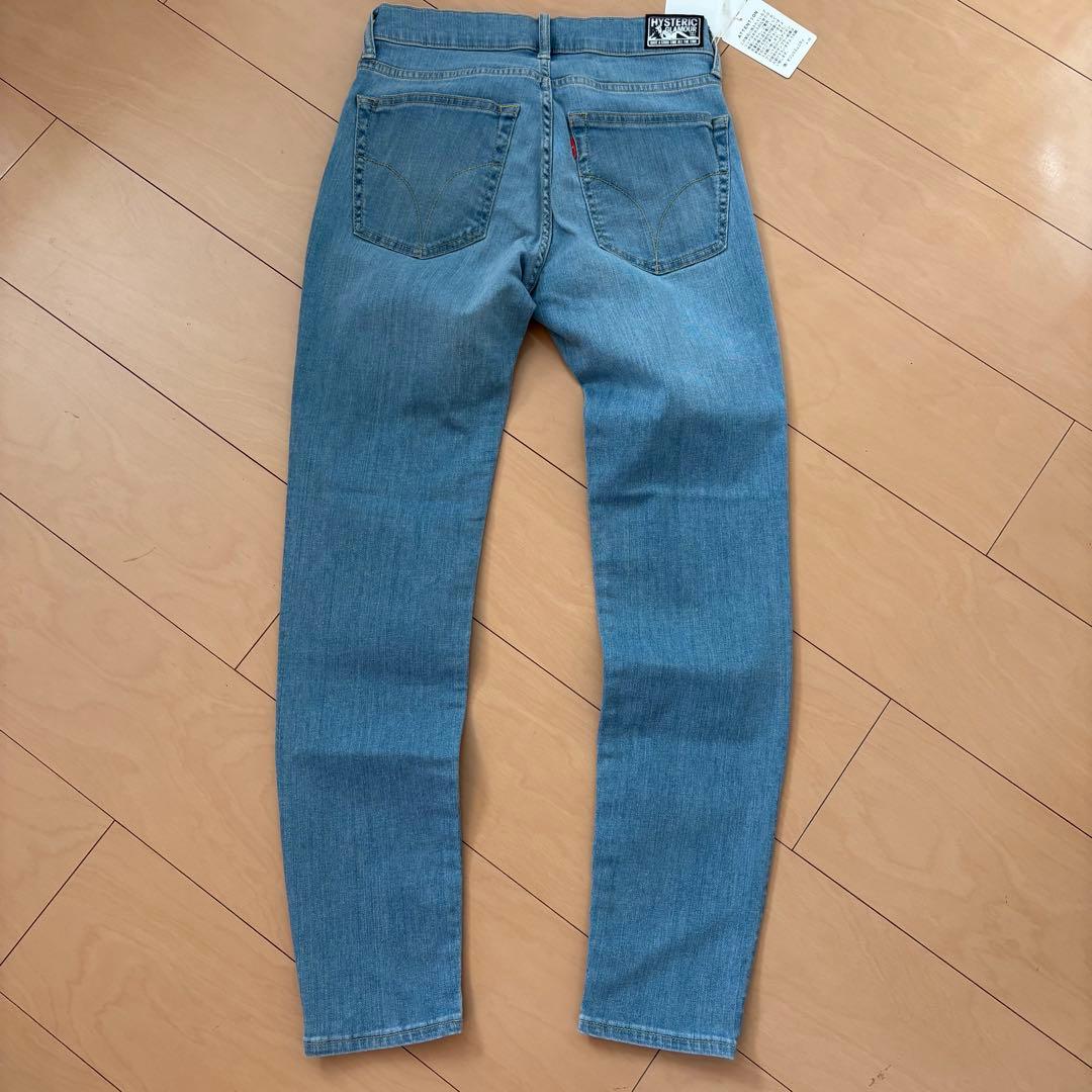 ヒステリックグラマー　Sサイズ　スキニーデニムパンツ　ジーパン　プリント　スパイ