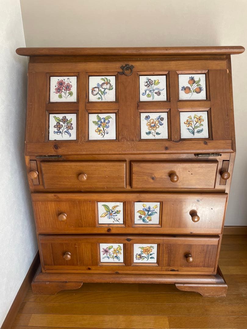 スペインタイル　カントリーデスク 楽天市場】フレンチカントリーデスク 学習机 学童デスク 勉強机 キッズ