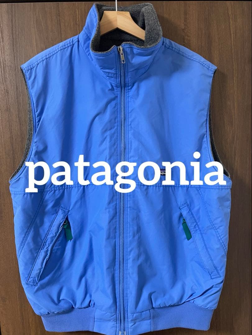 b*f様 90s patagonia パタゴニア　シェルドシンチラベスト 水色 patagonia - PATAGONIA パタゴニア 90s VINTAGE シェルドシンチラ