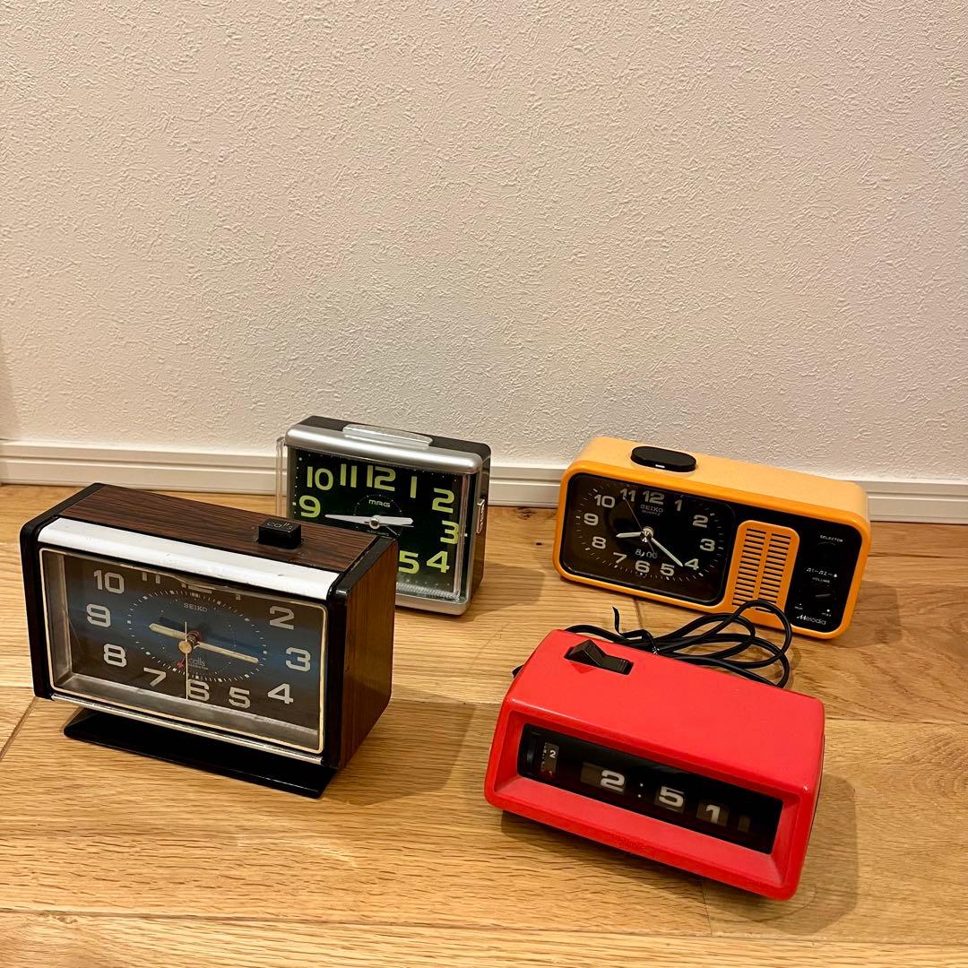昭和レトロ】パタパタ時計 その他ジャンクまとめ 4点セット まとめ売り