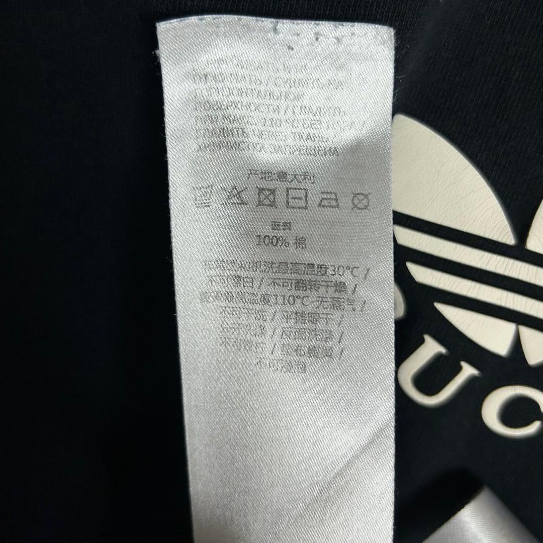 6088【人気コラボ】グッチ×アディダス‪☆袖ライン入りロンT 長袖カットソー