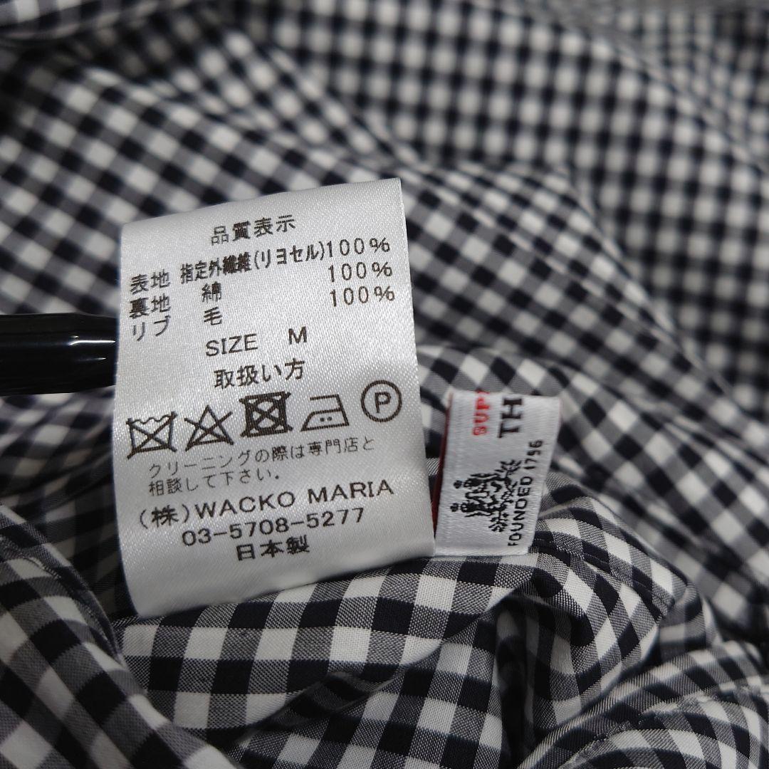 リバーシブル】ワコマリア ボタニカル ギンガムチェック ブルゾン