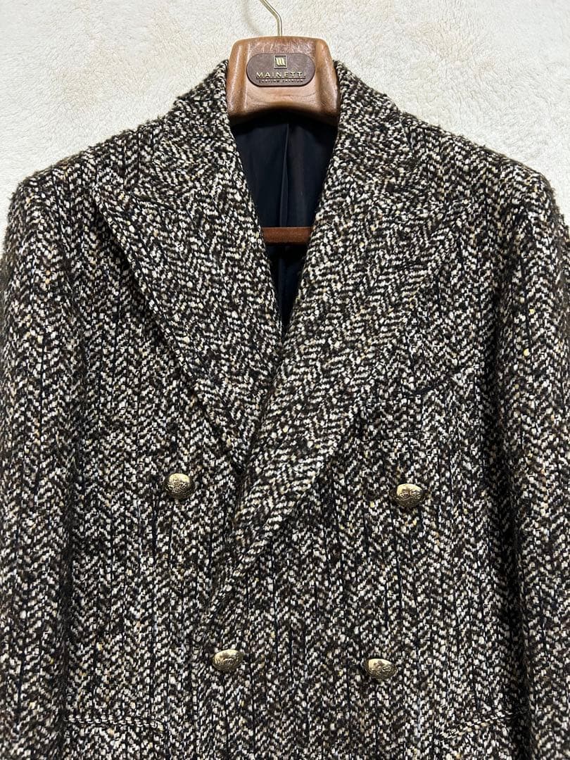 美品】TAGLIATORE チェスターコート 46 M ベージュ ヘリンボン - メルカリ