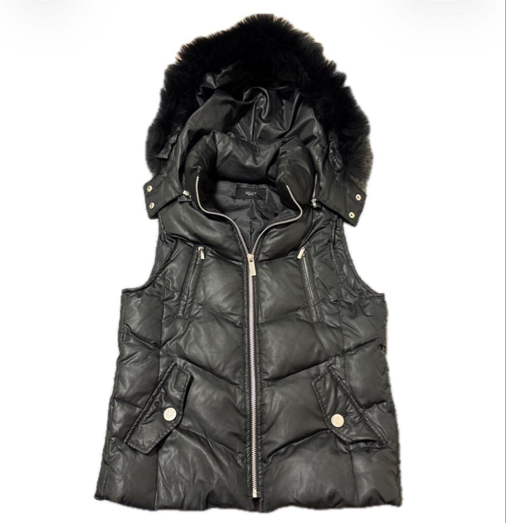 00s archive 平成初期 ファーダウンベスト ギャル y2k - メルカリ