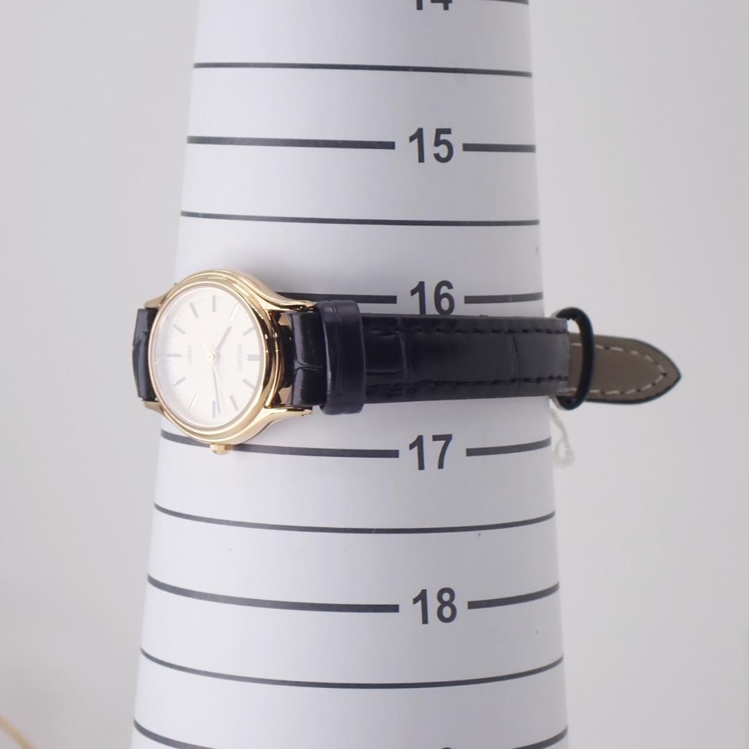 稼働★タグ付美品★ SEIKO SPIRIT レディース サファイアガラス 金色