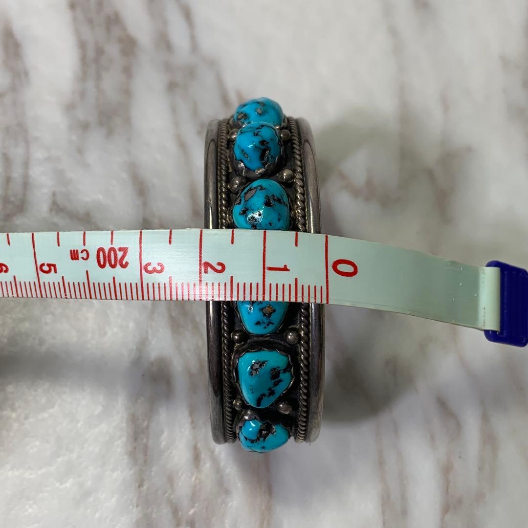 インディアンジュエリー ターコイズ バングル STERING刻印 ホールマーク