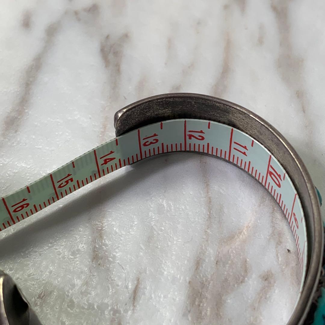 インディアンジュエリー ターコイズ バングル STERING刻印 ホールマーク