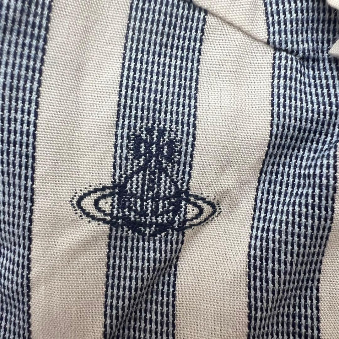 ヴィヴィアンウエストウッド ストライプ オーブロゴ ブラウス フリル