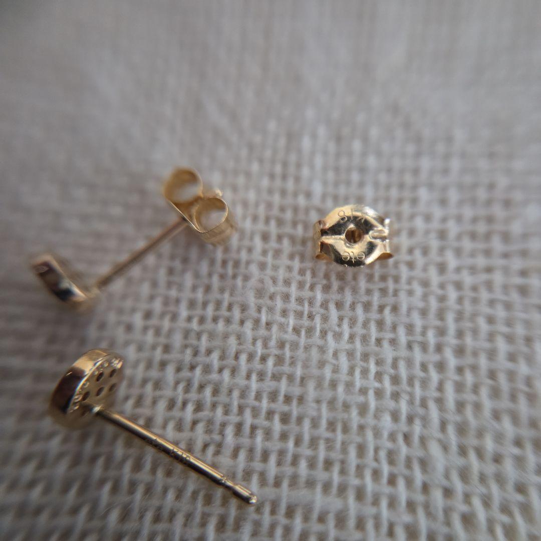 ete K18YG K10YG ブリリアント ダイヤ ピアス