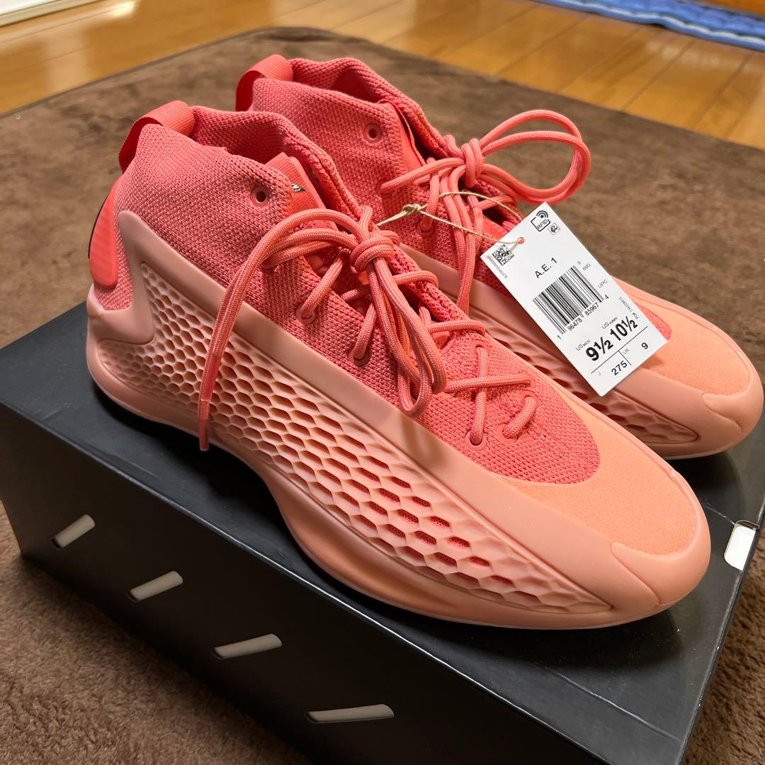 A.E.1 adidas NBA アンソニーエドワーズ バッシュ ピンク - メルカリ