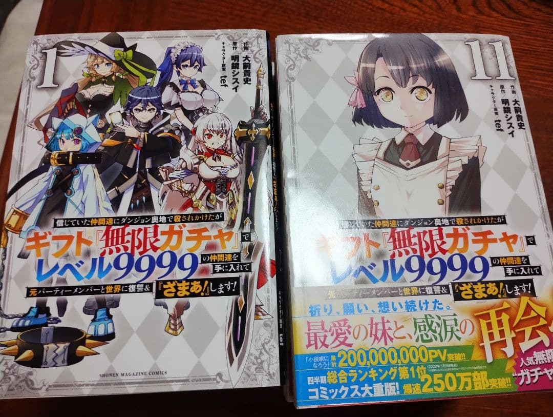 ギフト『無限ガチャ』でレベル9999 全巻セット1〜17巻 ギフト『無限
