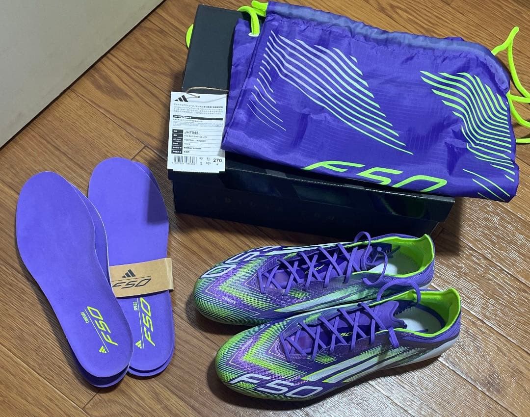 F50 ELITE エリート　HG/AG 27cm 未使用　値引き不可 adidas アディダス F50 ELITE HG/AG JAPAN(ブラック×イエロー) NMR15